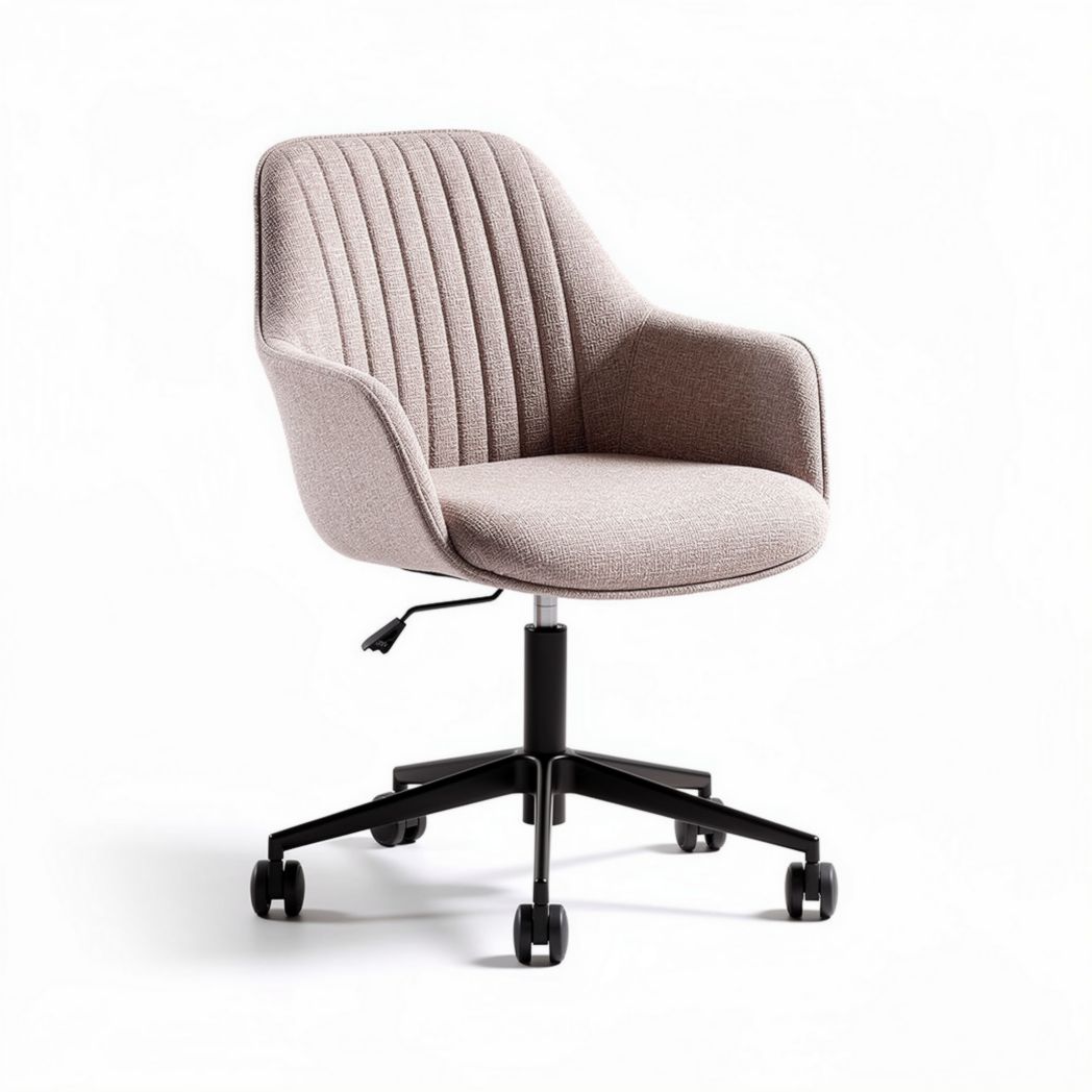 Fabric office chair with adjustable height - 60 x 60 x 85cm